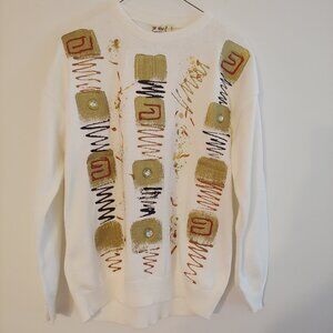 Zee Wear Hand Painted 100% Cotton Sweater